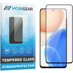 Mobigear Premium HONOR X8 Verre trempé Protection d'écran - Compatible Coque - Noir