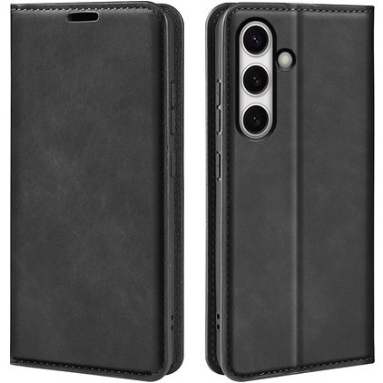 Mobigear Retro Slim Housse Samsung Galaxy S24 FE Etui Porte-Monnaie - Noir