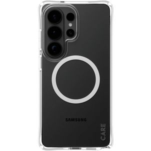CARE by PanzerGlass Fashionable Coque Transparente Samsung Galaxy S26 Ultra MagSafe Coque arrière en Silicone - Transparent
