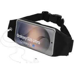 Mobiparts Comfort Fit Belt Brassard Téléphone Samsung Galaxy S26 Ultra Ceinture Coque de Sport en Neoprène - Noir