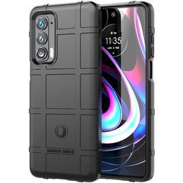Mobigear Rugged Shield Coque Motorola Edge (2021) Coque arrière en TPU Souple Anti-Chocs - Noir