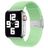 Mobigear Braided Bracelet Nylon Apple Watch Fermeture à pince - 42/41/40/38 mm - Citron vert