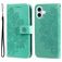 Mobigear Flowers Housse iPhone 17 Etui Porte-Monnaie - Vert