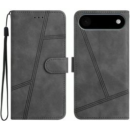 Mobigear Stitch Housse iPhone Air Etui Porte-Monnaie - Gris