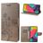 Mobigear Flowers Housse Samsung Galaxy M53 Etui Porte-Monnaie - Gris