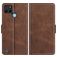 Mobigear Slim Magnet Housse Realme C25Y Etui Porte-Monnaie - Marron