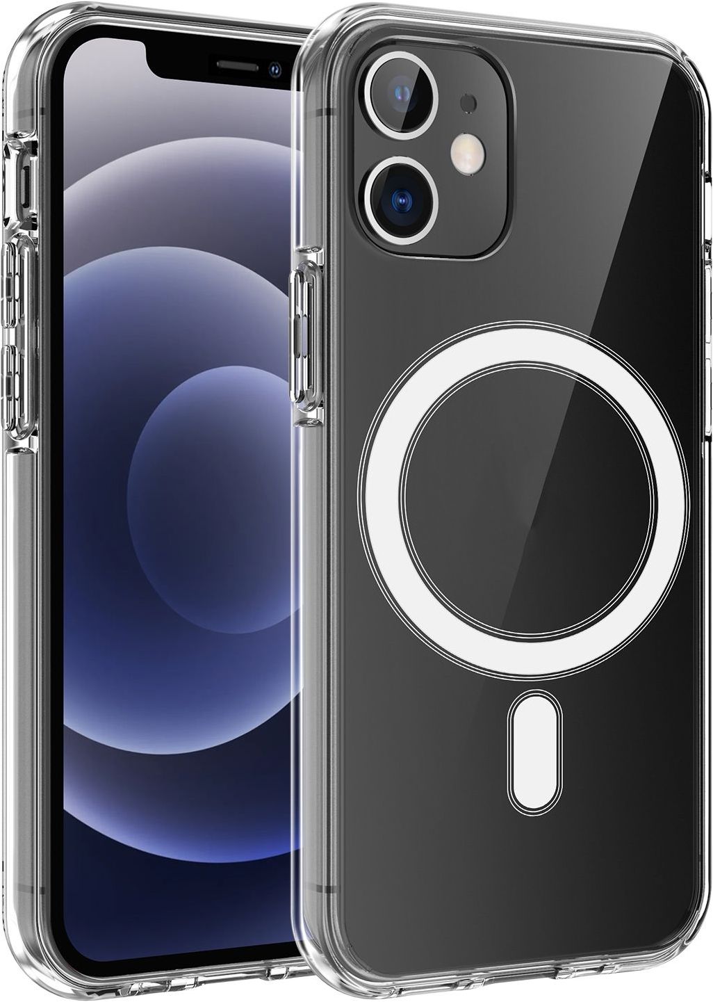 Coque Batterie 6000 MAh Pour IPhone 12/12 Pro - Rechargeable, Avec Béquille Pliable - Protection Complète - Noir