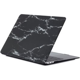 Mobigear Marble MacBook Air 13 Pouces (2018-2020) Coque - Noir - Model A1932 / A2179 / A2337