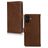 Mobilize Wallet Housse iPhone 17 Etui en Cuir Véritable Porte-Monnaie - Marron