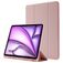 Mobigear Tri-Fold Gel Coque iPad Air 13 Pouces (2025) Etui en TPU,Similicuir + Porte-crayon - Rose