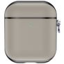 Valenta Snap Coque Apple AirPods 2 Coque en Cuir Véritable - Gris