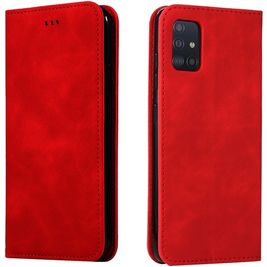 Mobigear Retro Slim Housse Samsung Galaxy A71 Etui Porte-Monnaie - Rouge