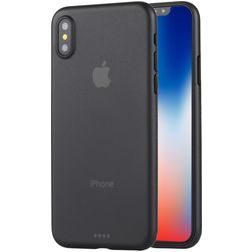 Mobigear Ultra Slim Coque iPhone X Coque arrière Rigide Extra-fin - Noir