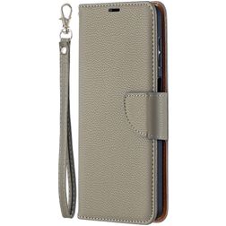 Mobigear Excellent Housse Samsung Galaxy A12 Etui Porte-Monnaie - Gris