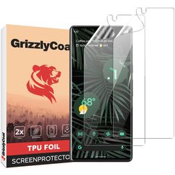 GrizzlyCoat Google Pixel 6 Pro Hydrogel TPU Protection d'écran - Compatible coque + Cadre de pose (Lot de 2)