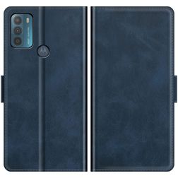 Mobigear Slim Magnet Housse Motorola Moto G50 Etui Porte-Monnaie - Bleu