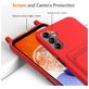 Mobigear Lanyard Card Samsung Galaxy S24 FE Coque avec cordon en Silicone et Porte-Cartes - Rouge