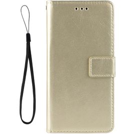 Mobigear Wallet Housse Motorola One Hyper Etui Porte-Monnaie - Or