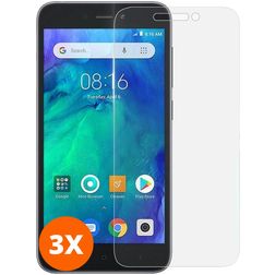 Mobigear Xiaomi Redmi Go Verre trempé Protection d'écran - Compatible Coque (Lot de 3)