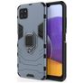 Mobigear Armor Ring Coque Samsung Galaxy A22 5G Coque arrière Rigide Anti-Chocs avec Anneau-Support - Bleu