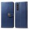 Mobigear Snap Button Housse Realme X50 Pro Etui Porte-Monnaie - Bleu