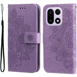 Mobigear Flowers Housse OnePlus 15 Etui Porte-Monnaie - Violet
