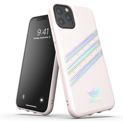 adidas OR Moulded Woman Coque iPhone 11 Pro Coque arrière Rigide Anti-Chocs - Orchid Tint/Holographic
