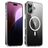 Valenta Trend Transparent iPhone 16 MagSafe Plastique rigide Coque arrière - Transparent