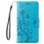 Mobigear Flowers Housse iPhone 8 Etui Porte-Monnaie - Bleu