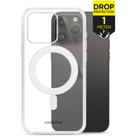 Mobilize Naked Protection Coque Transparente iPhone 14 Pro Max MagSafe Coque arrière Rigide Anti-Chocs - Transparent