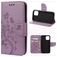Mobigear Flowers Housse iPhone 12 Pro Etui Porte-Monnaie - Violet