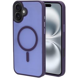 Mobiparts Hardcover Coque iPhone 16 Plus MagSafe Coque arrière Rigide - Satin Purple