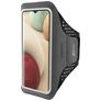 Mobiparts Comfort Fit Brassard Téléphone Samsung Galaxy A12 Brassard Coque de Sport en Neoprène - Noir