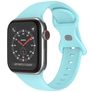 Mobigear Sport Dual Bracelet Silicone pour Apple Watch Fermeture à clou et passant - 49/46/45/44 mm - Bleu layette