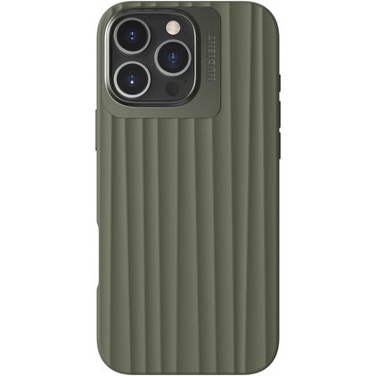 Nudient Bold iPhone 16 Pro Max MagSafe Plastique rigide Coque arrière - Olive Green