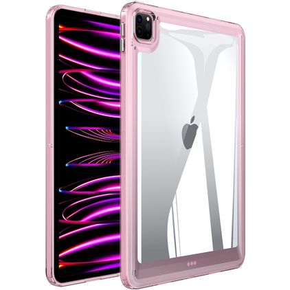 Mobigear Crystal iPad Pro 11 pouces (2020) Coque arrière rigide - Transparent / Rose