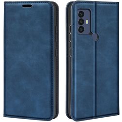 Mobigear Retro Slim TCL 30 SE Étui Portefeuille - Bleu foncé