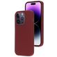 Mobiparts Coque iPhone 14 Pro Coque arrière en Silicone - Plum Red