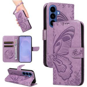 Mobigear Butterfly Housse Samsung Galaxy S26 Plus Etui Porte-Monnaie - Violet