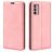 Mobigear Retro Slim Housse Motorola Moto G42 Etui Porte-Monnaie - Rose