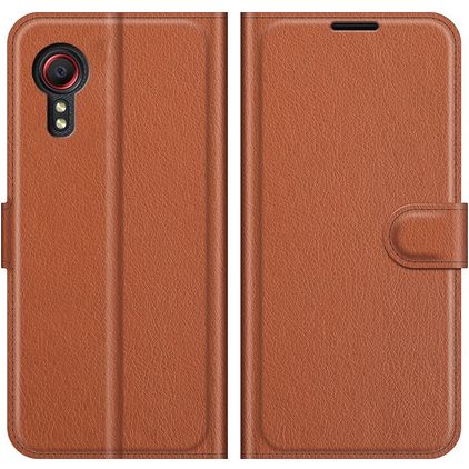 Mobigear Classic Samsung Galaxy Xcover 5 Étui Portefeuille - Cognac