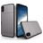 Mobigear Card Coque iPhone XS Coque arrière Rigide Anti-Chocs avec Porte-Cartes - Gris
