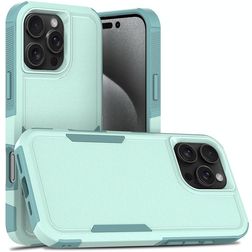 Mobigear Heavy Armor Coque iPhone 16 Pro Max Coque arrière Rigide Anti-Chocs - Vert