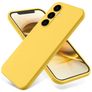 Mobigear Rubber Touch Coque Samsung Galaxy S24 FE Coque arrière en Silicone - Jaune
