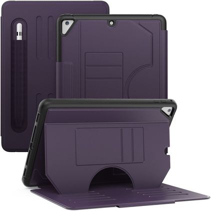 Mobigear Magnetic Folio Coque iPad Air 2 (2014) Etui + Porte-crayon - Violet