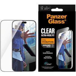 PanzerGlass Ultra Wide Fit iPhone 18 Pro Max Verre trempé Protection d'écran - Compatible coque + Cadre de pose