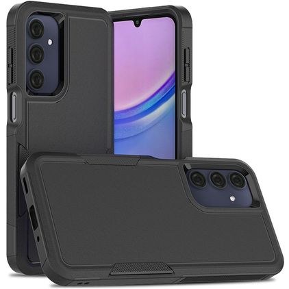 Mobigear Heavy Armor Coque Samsung Galaxy A16 Coque arrière Rigide Anti-Chocs - Noir