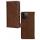 Mobilize Wallet iPhone 14 Pro Max Cuir véritable Étui Portefeuille - Marron