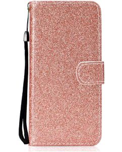 Mobigear Glitter Powder Wallet Case Rose Gold Huawei Y6P