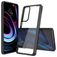 Mobigear Crystal Coque Motorola Edge (2021) Coque arrière Rigide - Transparent / Noir